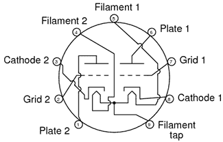 12AX7 Pin Diagram