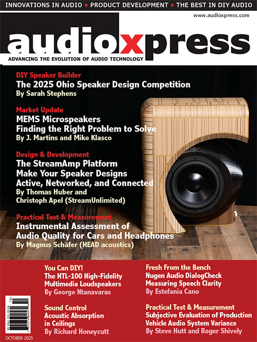 The Appealing Promise Of Tiny MEMS Speakers  --  audioXpress October 2025