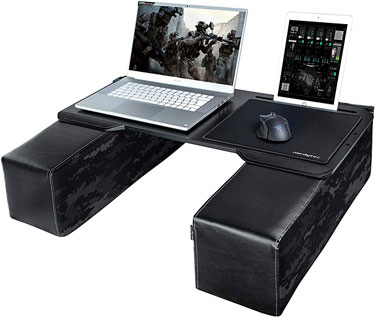 Couchmaster CYBOT Ergonomic Lap Desk Be a Staycation 2020 couch potato champ with your notebook computer.