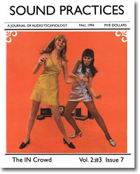 Fashion Is The Devil  --  Sound Practices Volume 2 Number 3 Issue 7 Fall 1994