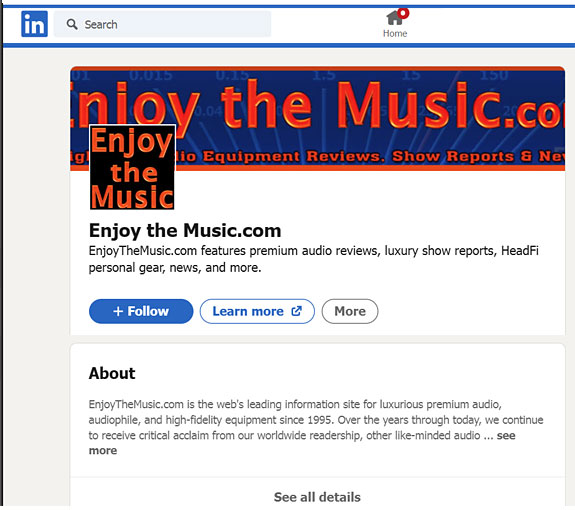 Enjoy the Music.com LinkedIn Page