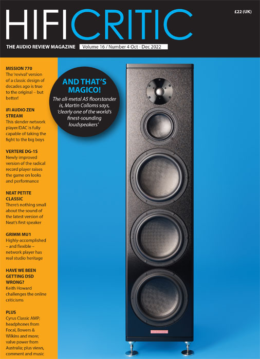 HIFICRITIC Volume 16 Number 4 October / November / December 2022