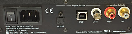 Metrum Octave mkii Rear Panel