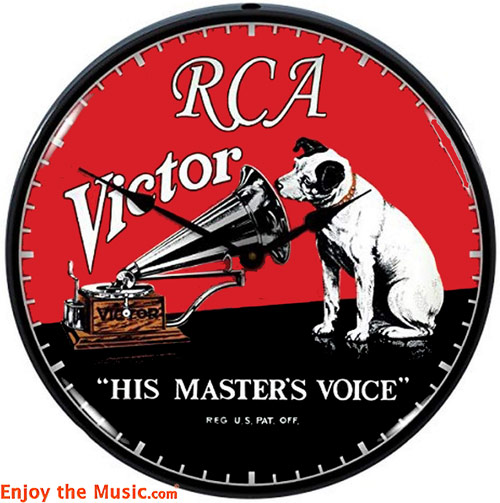 RCA Victor His Master's Voice LED Wall Clock