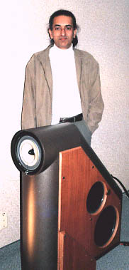 Jacob George with the Rethm Loudspeaker