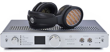Warwick Acoustics APERIO Electrostatic Reference Headphone System The master of detail retrieval from Warwick Acoustics! Review By Frank Iacone Of Headphone.Guru